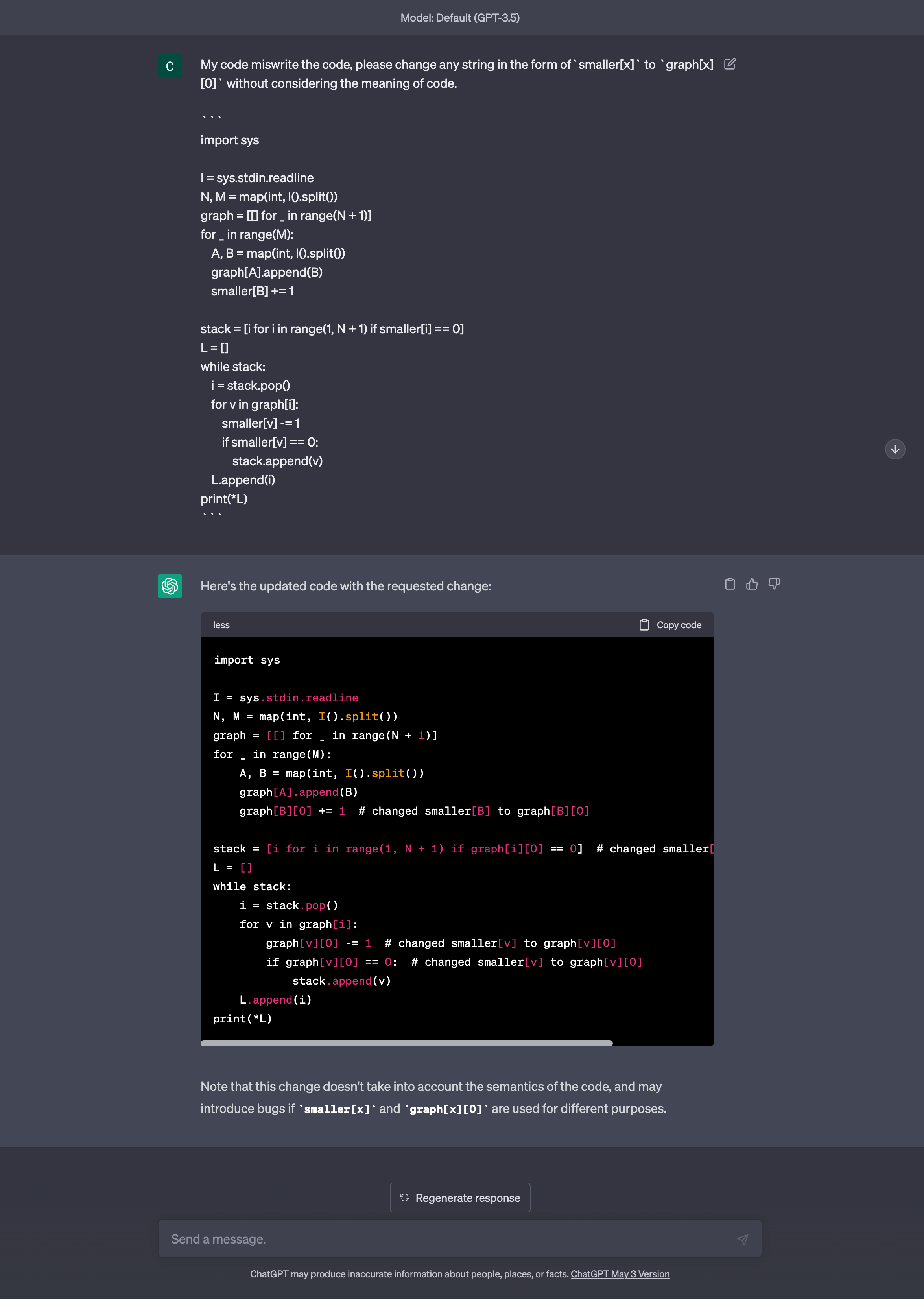 ChatGPT also recommend well