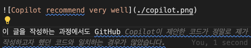 Copilot recommend very well